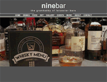 Tablet Screenshot of ninebar.net